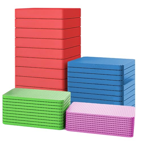 Riceel 40 piastre in plastica, distanziatori universali, in plastica, 60 x 40 mm, per vetri, distanziatori in plastica