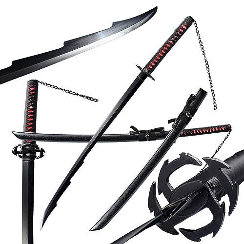 Kurosaki Ichigo Cosplay Anime Japanese Samurai Sword Tensa Zanget...