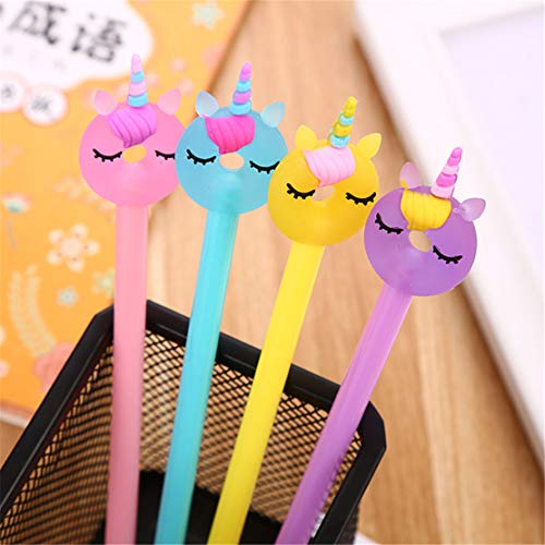 Bolígrafo Gel Tinta Negra Animal Kawaii 6 Piezas