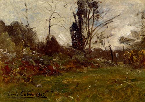 Impression d'art mural paysage boisé vintage pour créer un cocon nature dans votre chambre