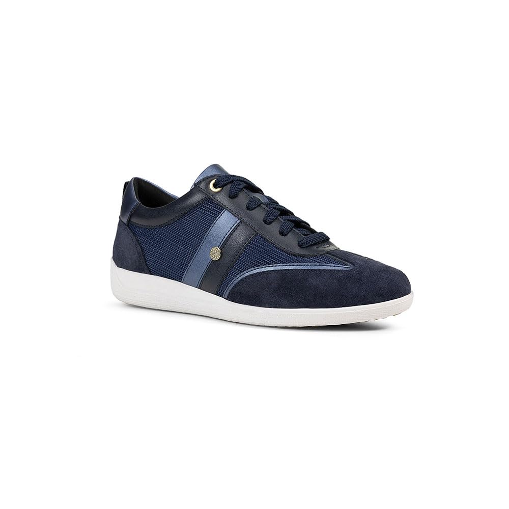 Geox Women's D Myria B Sneaker, Navy, 7 UK