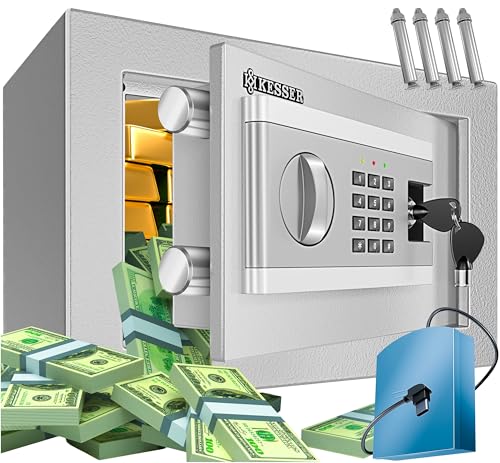 KESSER® Elektronischer Tresor | 31x20x20cm | Inkl. Batteriebox | Elektronischer