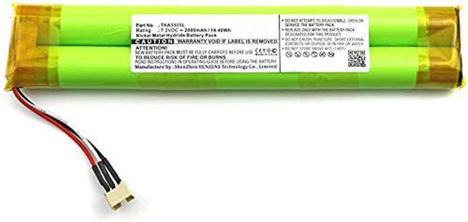 2000mAh Ni-MH Battery Replacement Compatible with TDK Life on Record A33 Wireless Weatherproof Bluetooth Speaker