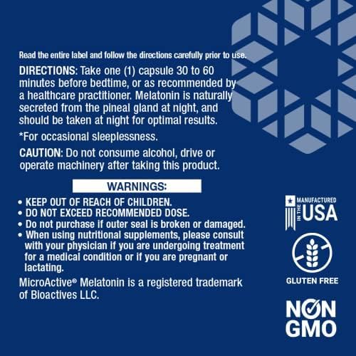 Miniatura 3 de Life Extension Melatonina IRXR - Melatonina de liberación inmediata y prolongada - 7 horas de apoyo - para sueño ininterrumpido, permanecer dormido
