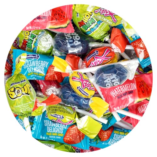 Image of Sweet and Sour Candy Variety Pack, 1 Pound Candy Mix, Individually Wrapped Bulk Candy, Party Mix Assortment, Pinata Stuffers, Candies For Goodie Bags