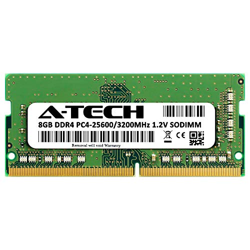 Image of A-Tech 8GB DDR4 3200 MHz SODIMM PC4-25600 (PC4-3200AA) CL22 Non-ECC Laptop RAM Memory Module