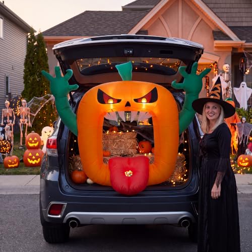 Aptliton 6 FT Halloween Inflatables Pumpkin Trunk...