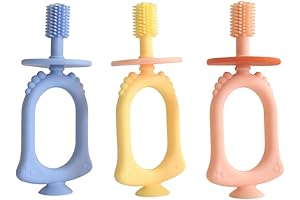 Mandy 3-Pack Silicone Baby Toothbrush