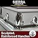 RestInPower Steel/Satin Sierra Casket - Enduring Elegance in Premium Steel with Complete Comfort Lining (White)