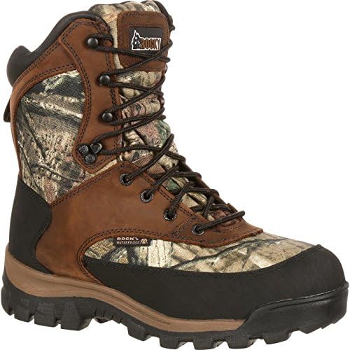 Rocky mens FQ0004755 Mid Calf Boot, Brown and Mossy Oak Break Up Infinity, 12 US | Image 4