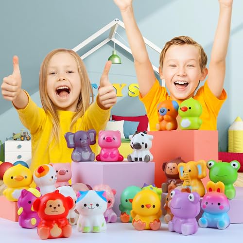 Kissfuture ANIMAL TOYS-24PCS Party Favors For Kids 24Pcs Animal Squishy Toys,Goodie Bag Stuffers thumb #1