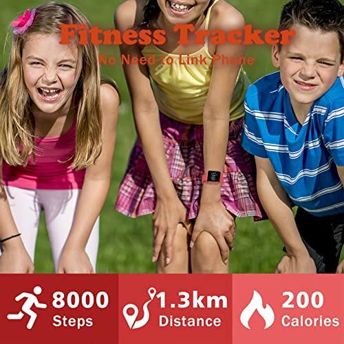 Image of Kids Watches for Girls Boys Digital Sport Watch with Step Counter Pedometer Vibration Alarm Clock, No App Waterproof Fitness Tracker Kids Watch Boys Girls Teens Students Ages 5-16