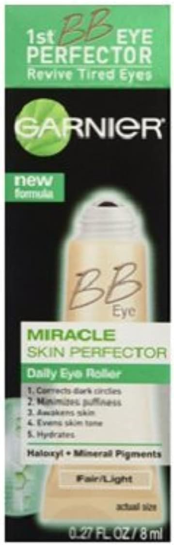 Garnier Skin BB Eye Miracle Skin Perfector Eye Roller, Fair/Light, 0.27 Fluid Ounce