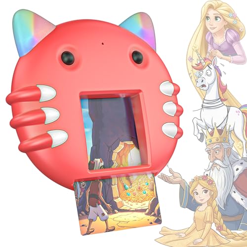 Image of Story Kitty - Storytelling Flash Card Toy for Babies, Toddlers & Kids (Red)