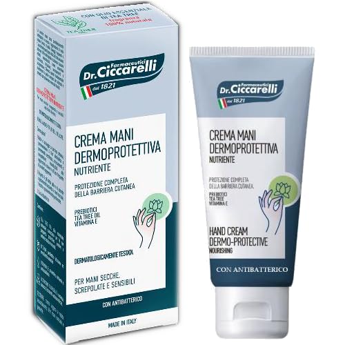 Dr. Ciccarelli, Crema de Manos Dermoprotectora, Hidrata para Prevenir Posibles Molestias, Ideal para Manos Secas, Agrietadas y Sensibles, Dermatológicamente Probado, 100% Made in Italy, 75 ml