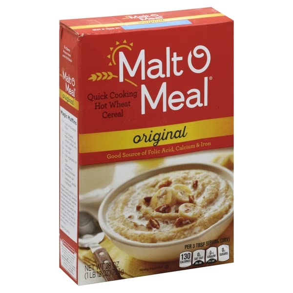 Malt-O-Meal, Hot Wheat Cereal Quick Cooking Original, 28 Ounce