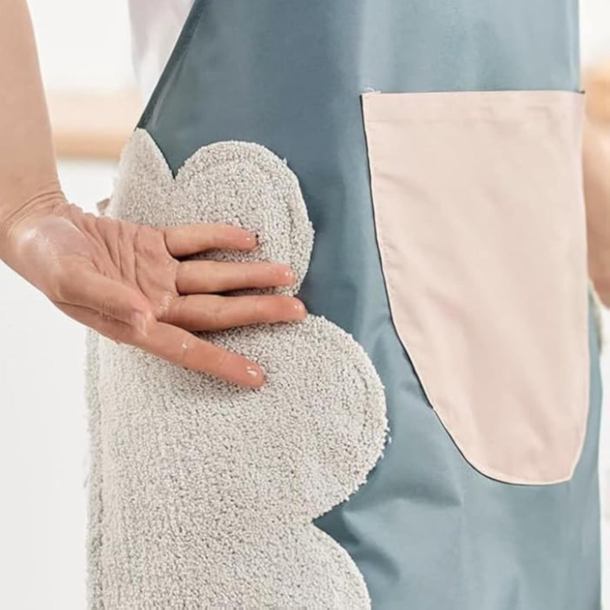 2 PCS Waterproof Kitchen Apron with Hand Wiping Towel