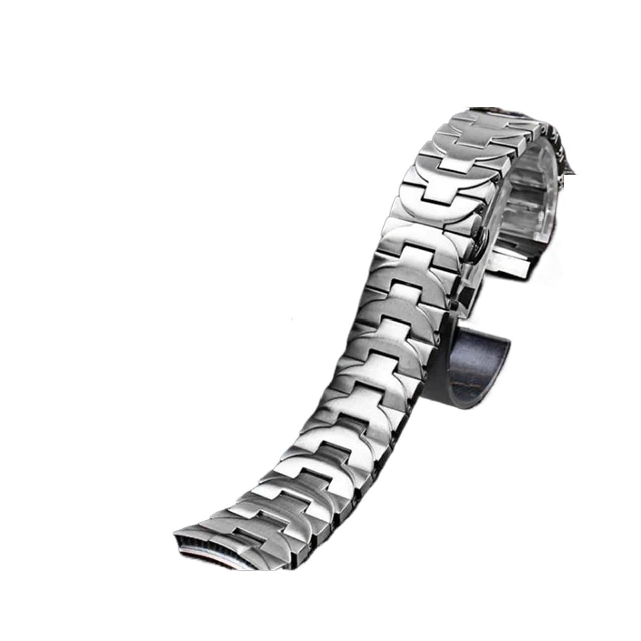 Compatible avec Panerai PAM4411 111382 Bracelet Homme Acier Coude Acier Inoxydable Fermoir Papillon Bracelet 24mm