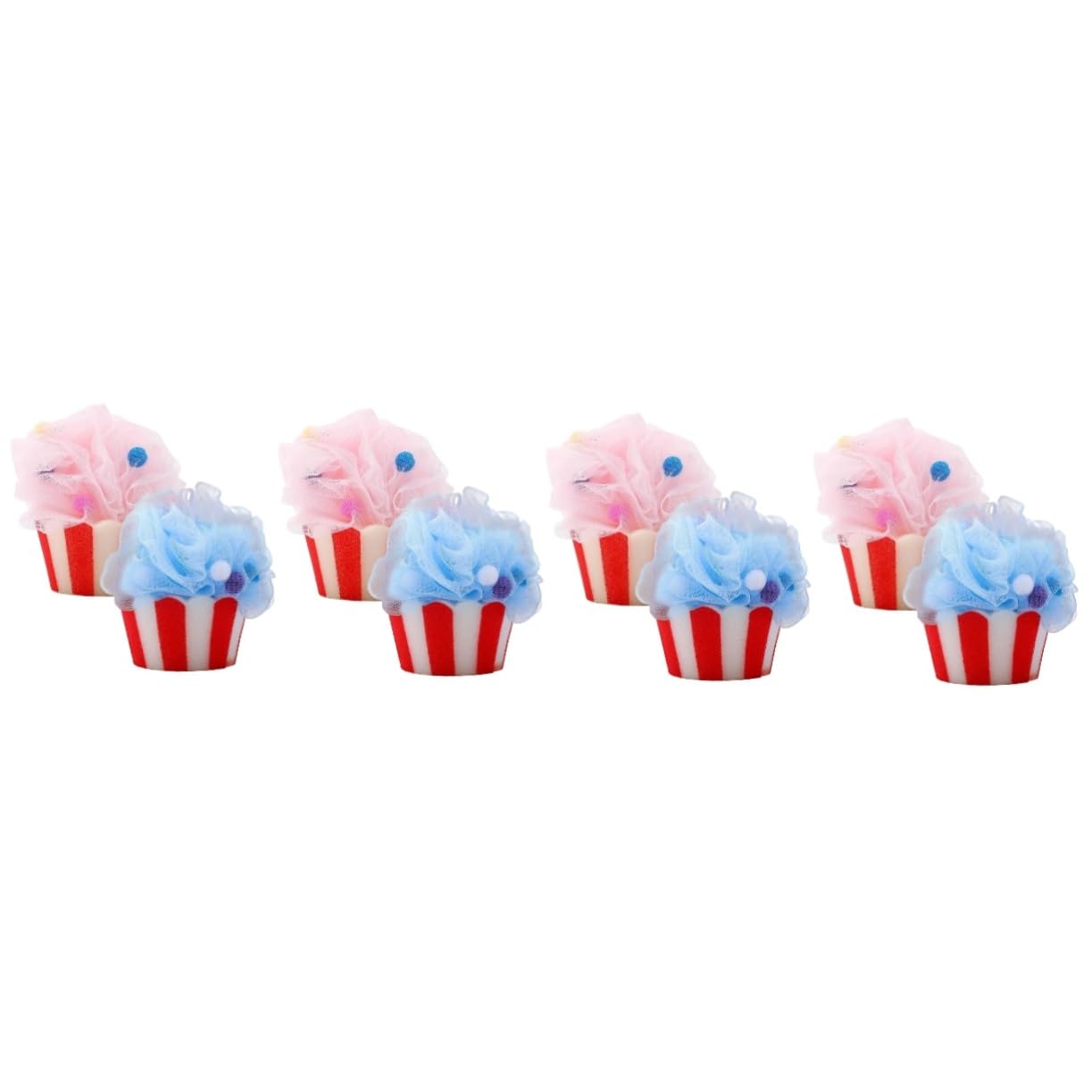 Housoutil 8 Stk Cartoon-Badeball exfoliating sponge massageschwamm duschstoß Scrubstar für Frauen Schwämme Reisezubehör Luffa-Peeling-Körperpeeling Badekugel für Männer Karikatur Duschgel