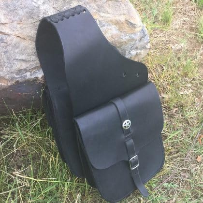 Premium Western Leather Saddle Bag for Horse Carrier Equestrian Western Horse Saddle Bag Size- Medium. Model-N0-83