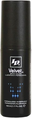 ID Velvet - Lubricante personal a base de silicona, 1.7 onzas líquidas, lujo sensual, lubricante de silicona de larga duración para hombres, mujeres