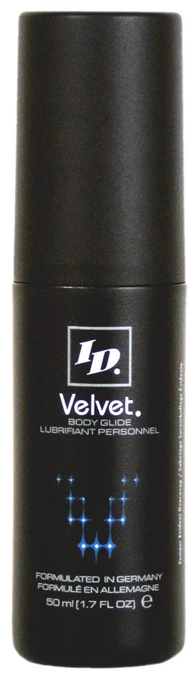 ID Velvet Silicone Based Personal Lubricant 1.7 Fl Oz – Sensual Luxury - Long Lasting Silicone Lube for Men Women and Couples Lube, Made in USA by ID Lubricants