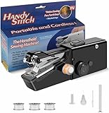 AUIFFER Handnähmaschine, Mini Nähmaschine Elektrisch Mit Unterfaden, Tragbare Nähmaschine Für Kleidung, Vorhänge, Stoffe, Jeans, Plüschtiere, DIY Nähprojekte, Zuhause Und Reisen