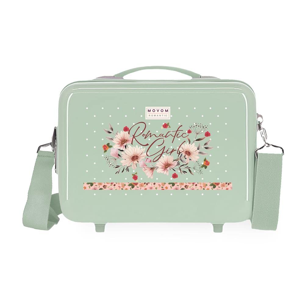 MOVOM Romantic Girl Neceser Adaptable con Bandolera Multicolor 29x21x15 cms Rígido ABS 9,14L 0,6 kgs