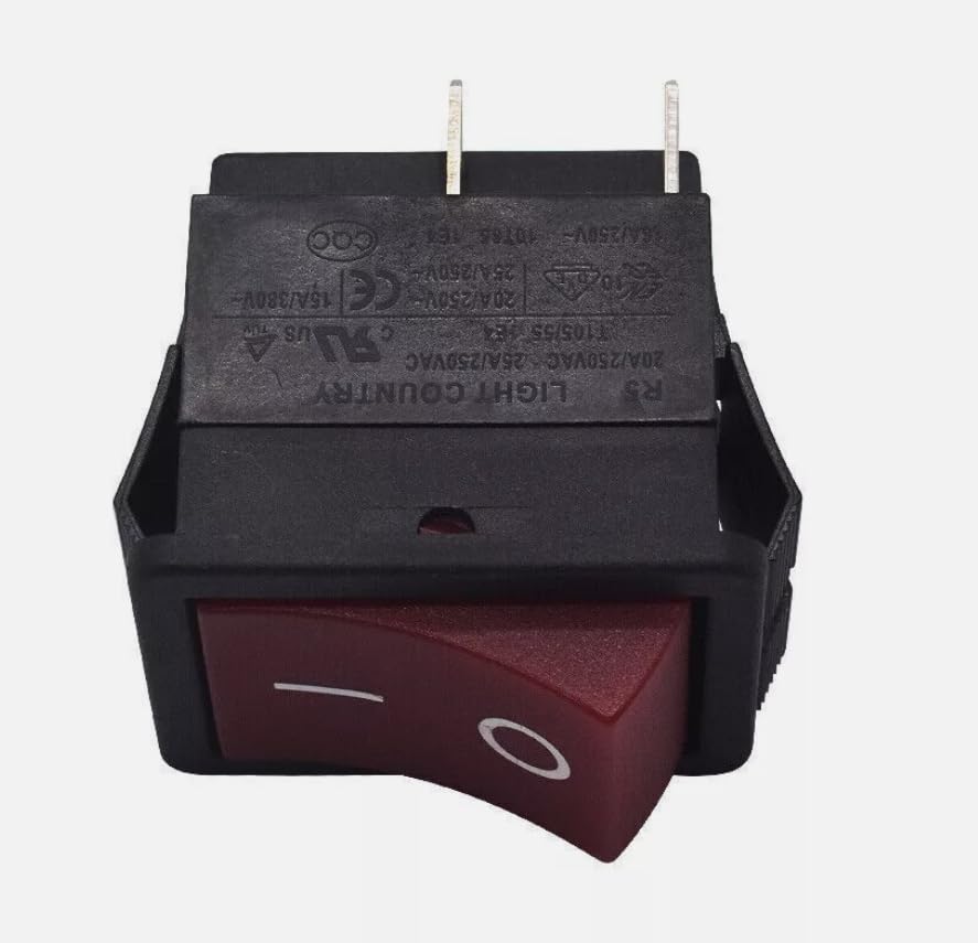 1PC 4pin Red Rocker Switch 2position Light Country R5 25A 250V