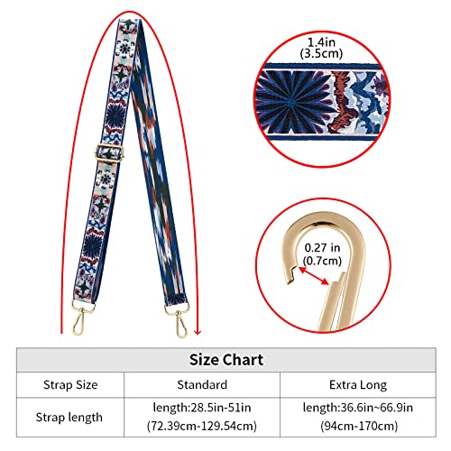 Image of ZOOEASS Wide Shoulder Strap Adjustable Replacement Belt Crossbody Canvas Bag Handbag