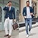 COOFANDY Mens Casual Stretch Blazer Slim Fit Sport Coats Lightweight Summer Suit Jacket Fashion Tuxedos Blue