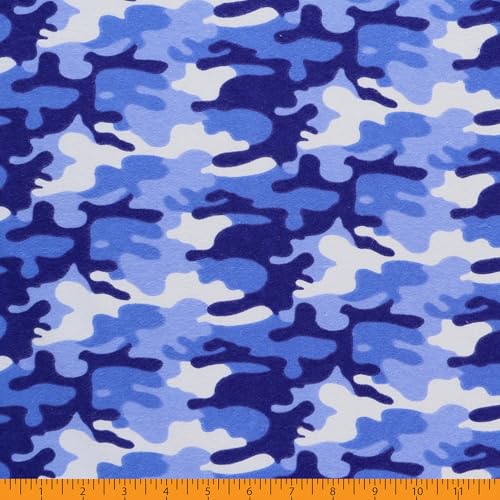 Premium Blue Camo Flannel Fabric by Mook Fabrics – Soft, Durable, and Perfect for Your Creative Projects 5 Premium Blue Camo Flannel Fabric by Mook Fabrics – Soft, Durable, and Perfect for Your Creative Projects - Image 4