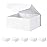 BLK&WH 6 Collapsible Gift Boxes 9x6.5x3.8 Inches, White Bridesmaid Proposal Boxes with Magnetic Closure Lids (Glossy White)