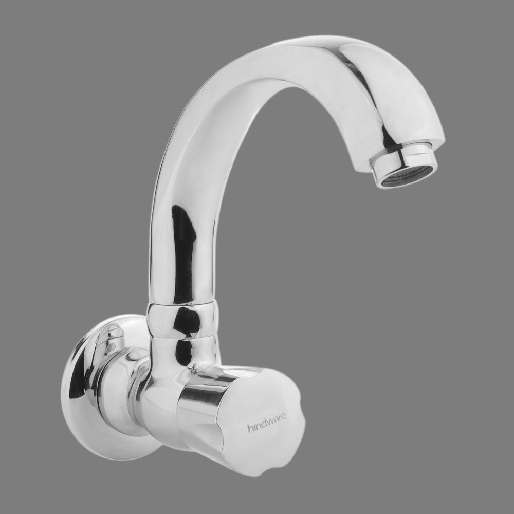 Hindware Contessa Sink Cock - Chrome Swivel -2