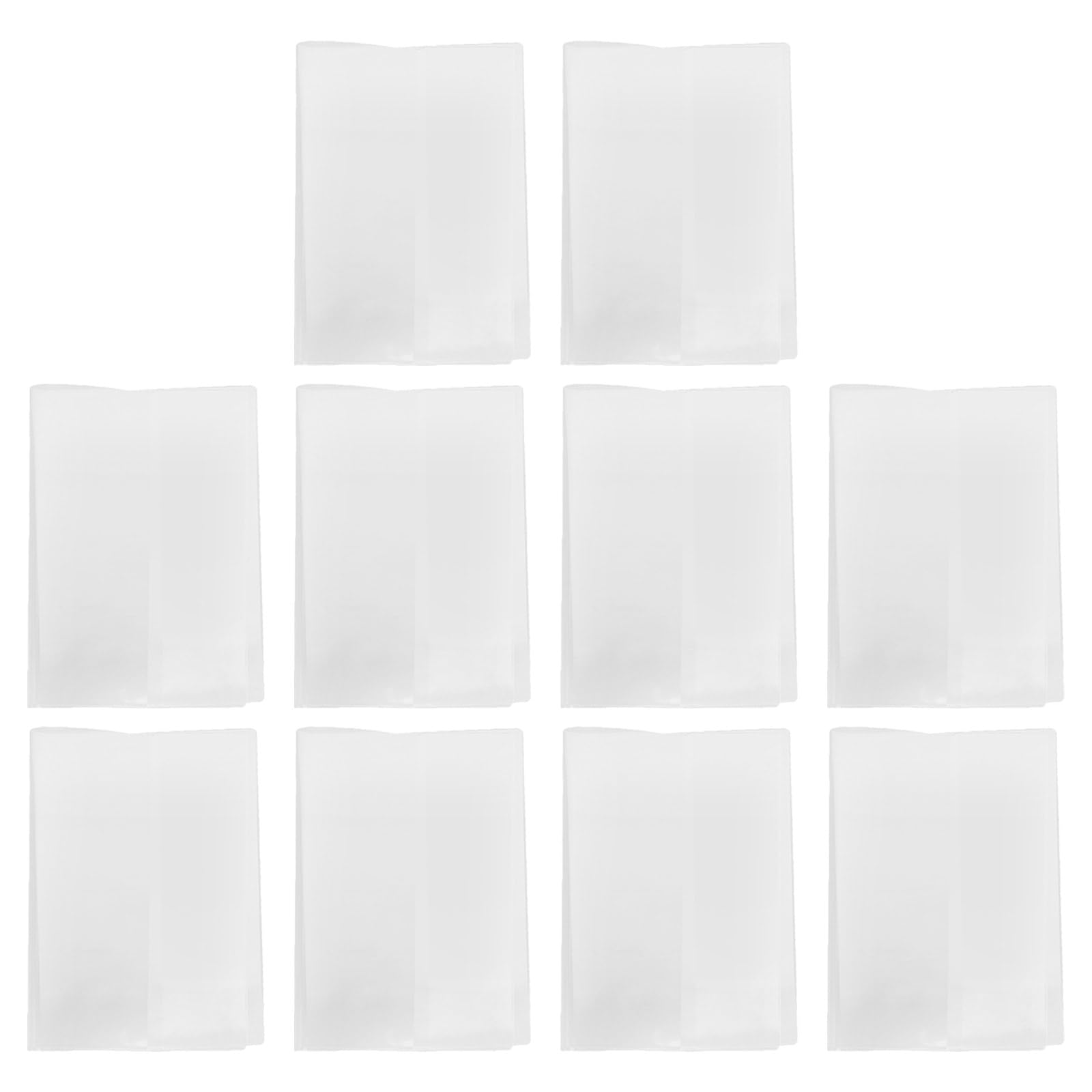Couvertures Transparentes pour Cahier A5, Lot de 10 en Pvc, Étui Sleeve