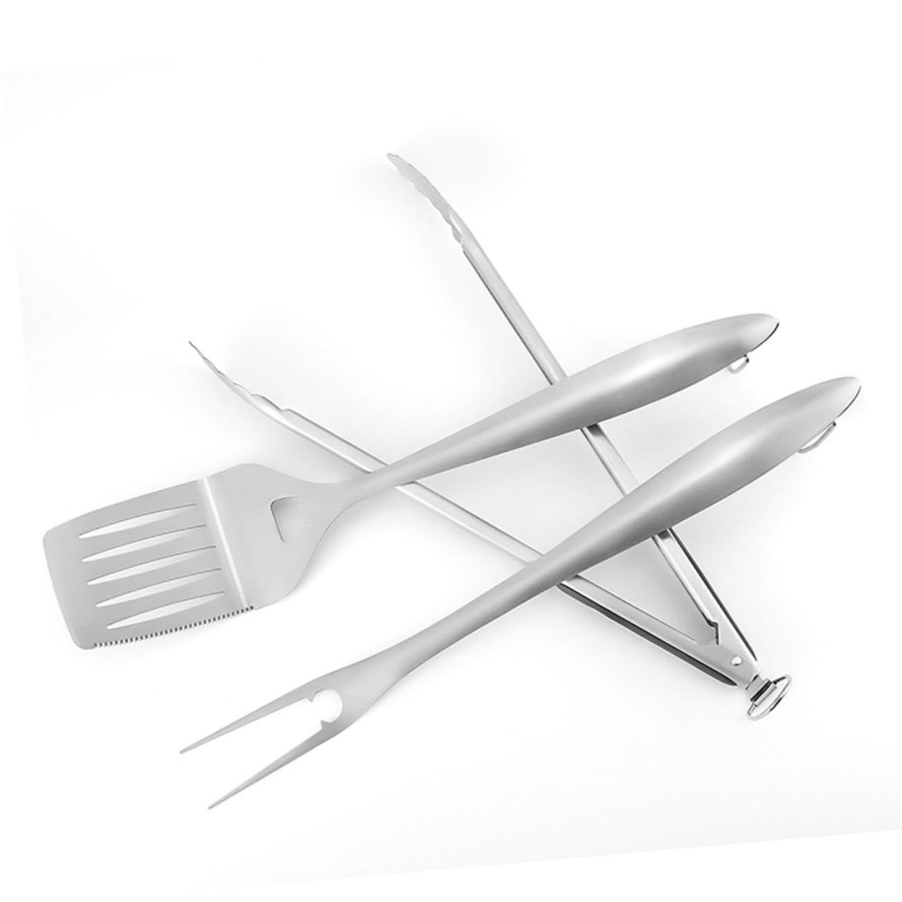 iplusmile Kit Herramientas Parrilla Pinzas Multifuncionales Alimentos Acero Inoxidable Utensilios Barbacoa Pala Duradera