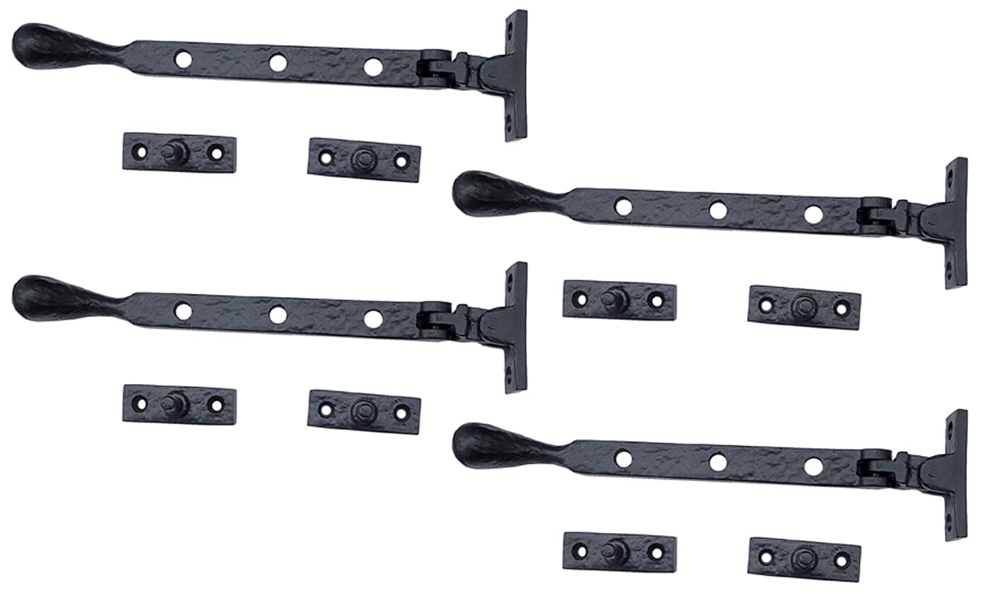 Adonai Hardware 9.50 Inch "Araunah" Antique Cast Iron Window Casement Stay (Supplied as 2 pieces per pack) - Matte Black Powder Coated — Amazon image 15