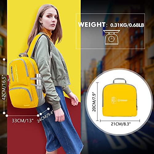 ZOMAKE Lightweight Packable Backpack - 35L Light Foldable Hiking Backpacks Water Resistant Collapsible Daypack for… - Image 3