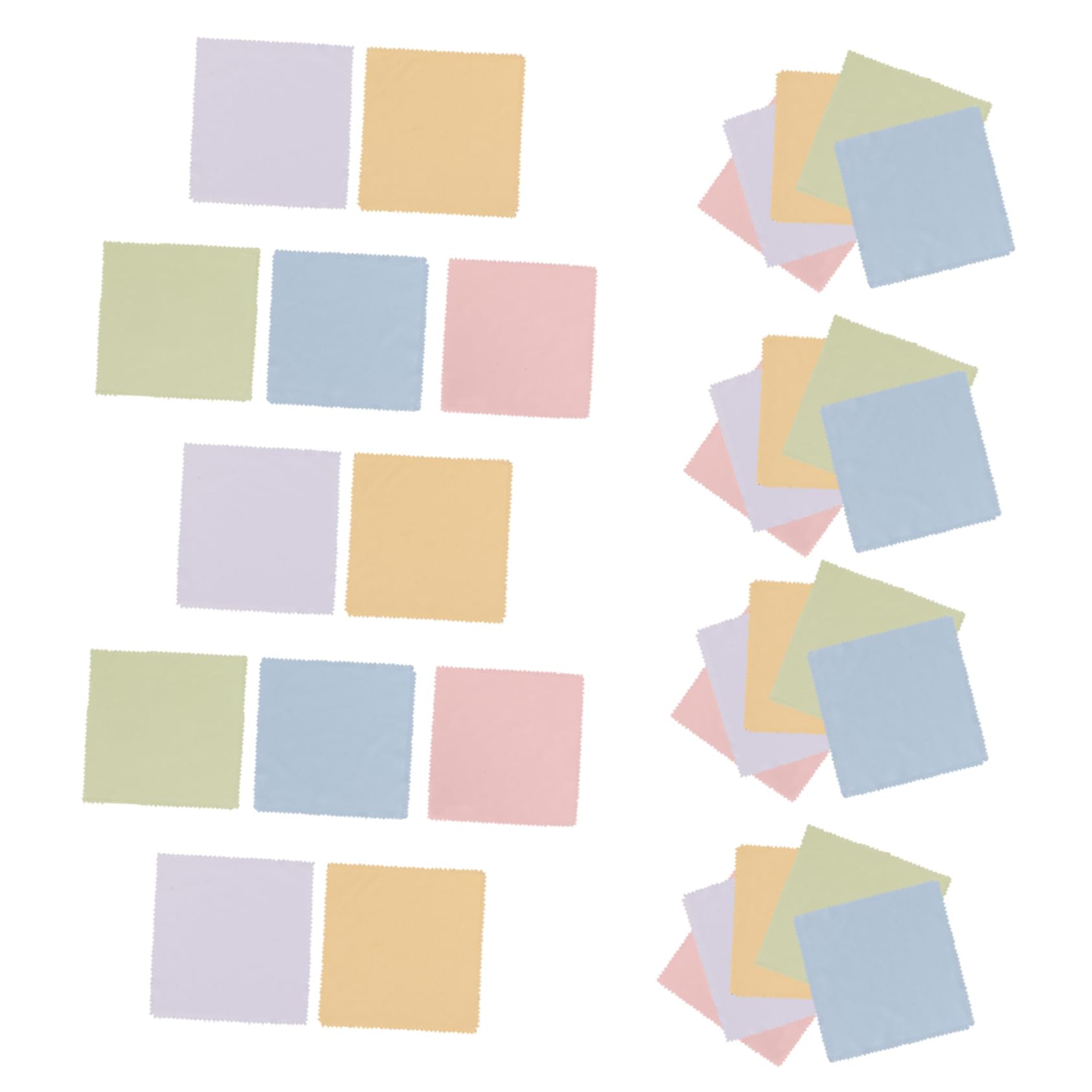 250pezzi Panni Per Pulizia Occhiali Microfibra Di Salviette Per Schermi e Lenti Colori Assorbenza e Sicurezza Per Elettronica e Occhiali