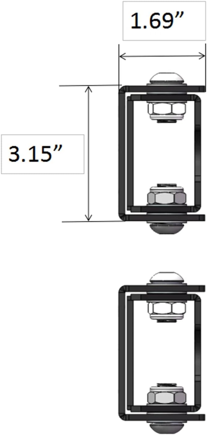 Steel Pair Tailgate Door Hinge Replaced Mounting Set for 07-18 Wrangler JK