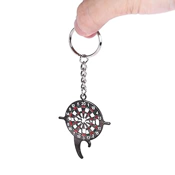 Amazon.co.jp: HUANGGG 耐久性合金 ダーツツールキーホルダー