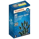 SYLVANIA 50 Lt Micro Set LED Lights, Blue