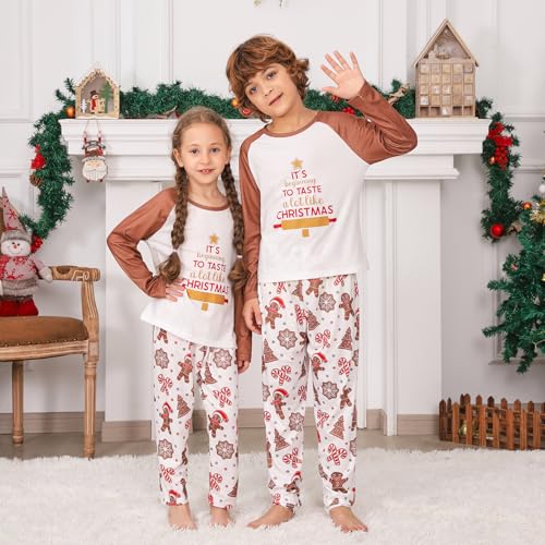 PYAEAS Matching Family Pajamas Sets Christmas PJ's Jammies Holiday Sleepwear Loungewear for Adult Women Men Xmas Outfits3