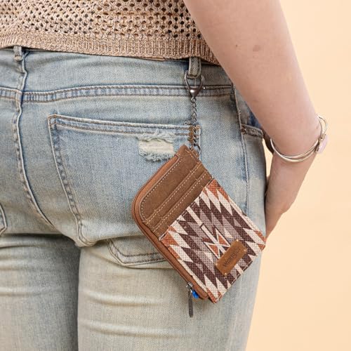 Image of Wrangler Western Card Wallet for Women Aztec Credit Card Holder for Women