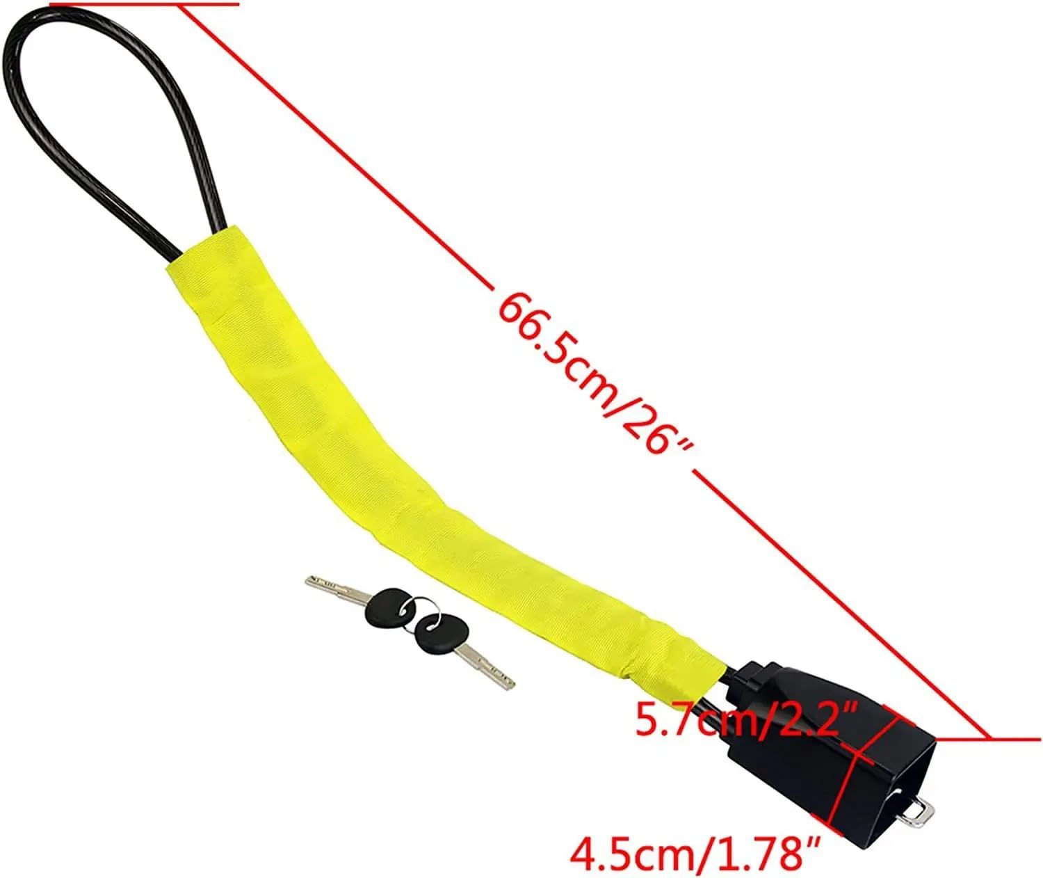 Cierre del cinturón de Seguridad del Volante con, Hebillas de cinturón Seguridad antirrobo con Bloqueo del Volante for camión, SUV, Furgoneta, RV, Multicolor(Yellow)