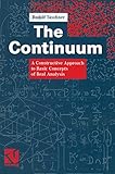  The Continuum: A Constructive Approach to Basic Concepts of Real Analysis