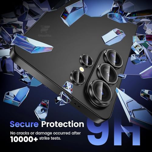 Image of WonRia Zero Feel - Camera Lens Protector Ring for Samsung Galaxy S26 Ultra 5G Camera | Metal Aluminum Alloy Rings | Military-Grade Shatterproof | Black