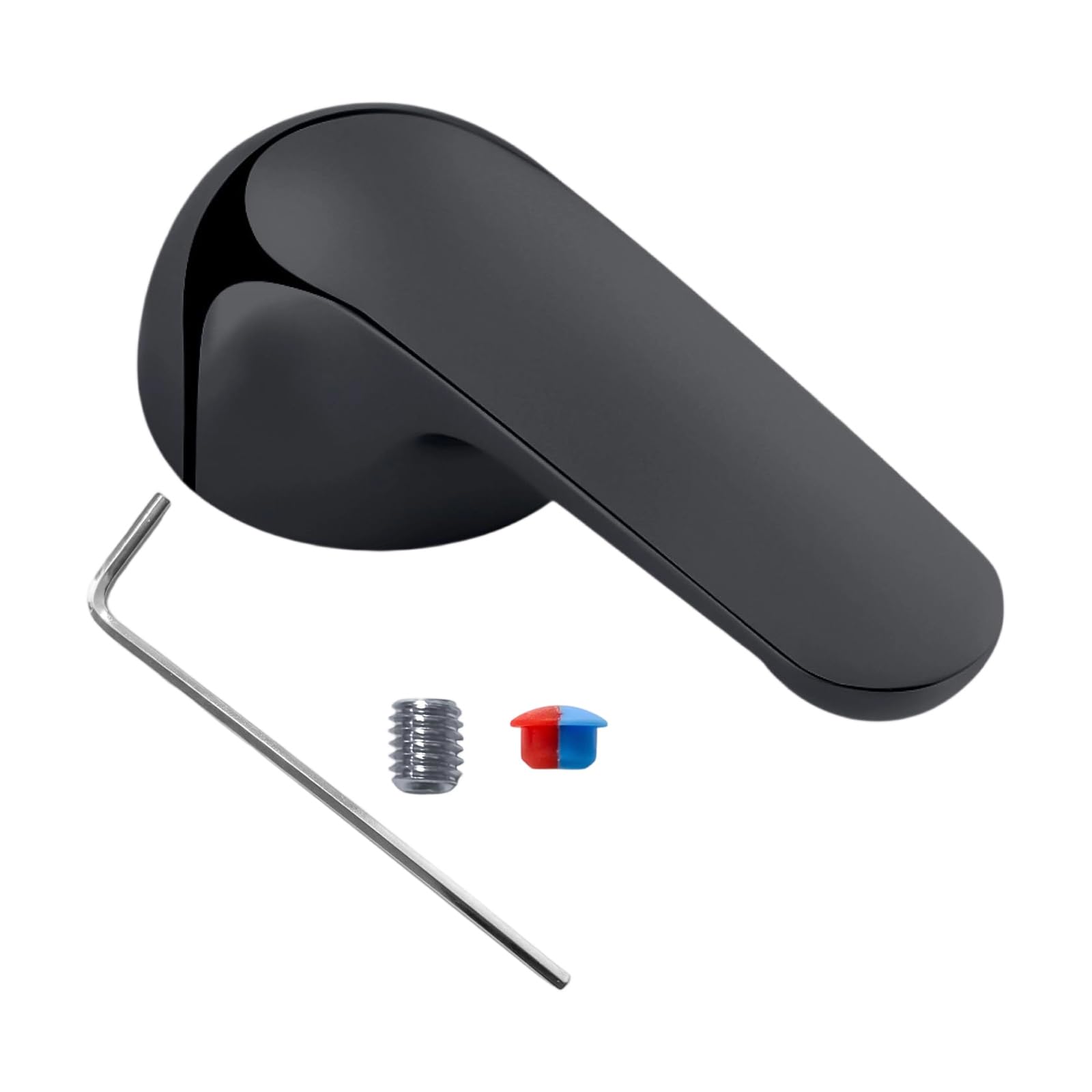 H79 Metal Shower Handle Replacement Comfortable Nonslip Grip Single Metal Levers Handle Bathroom Accessories Enduring Single Levers
