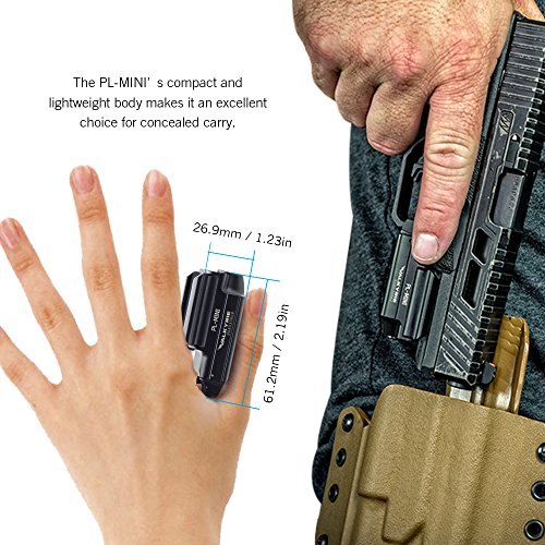 Olight Bundle PL MINI Valkyrie Rechargeable Flashlight Cree LED 400 Lumen with magnetic usb charger and patch