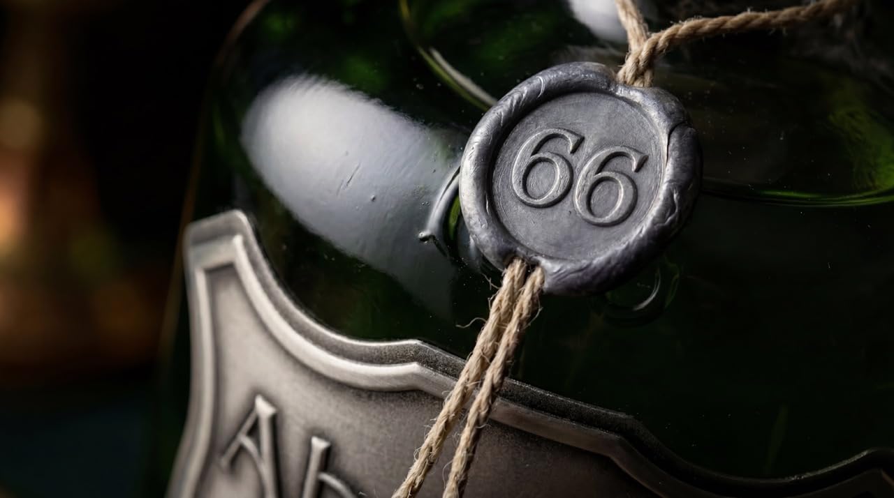 Absinth 66 | 0,5 Liter | 66% Vol. | Traditionell destilliert | Wermut & Anis | Grüne Fee | EST. 1924
